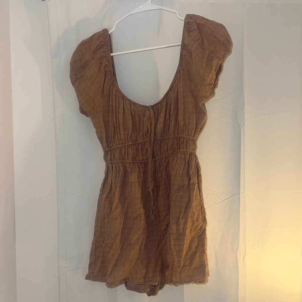 Tan forever 21 romper